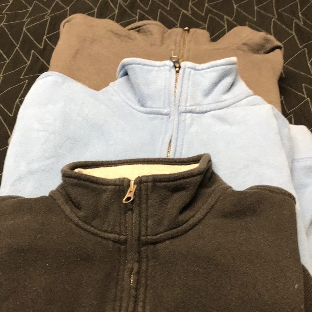 3 1/4 zip sweatshirts